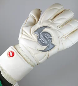 Selsport 25th Anniversary negative cutgoalkeeper glove with silver s wing logo